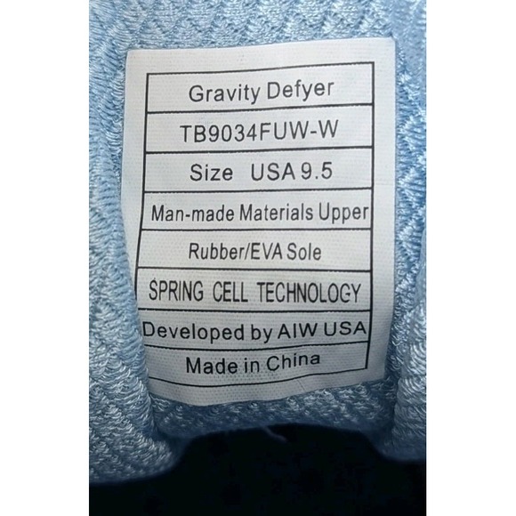 Light Blue Women's Athletic Running Shoes - Picture 11 of 12